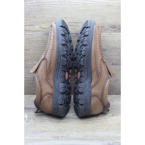 Camel‎ Crown men's khaki leather comfort walking loafers slip on shoes 13 - Picture 7 of 15